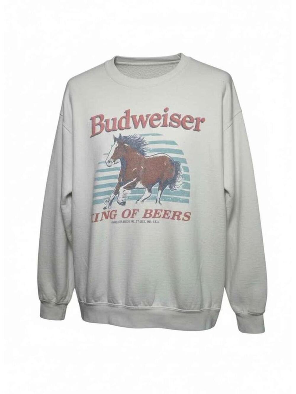 Junk Food Budweiser King‎ of Beers Sweatshirt